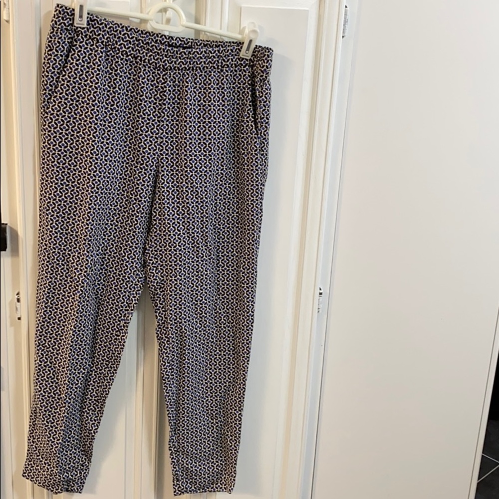 Pull-on elastic-waisted pants